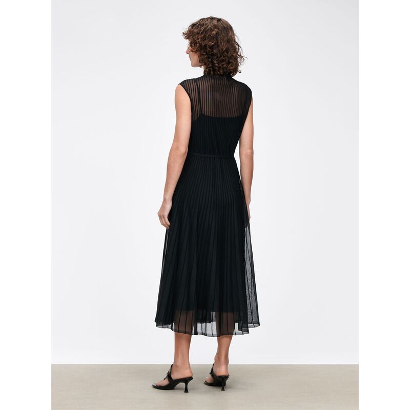 Veronika Maine Sheer Knit Flared Dress image number 1